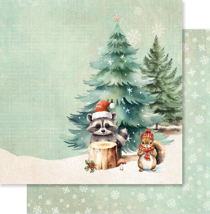 Woodland Christmas (F) 12x12 Single Sheet