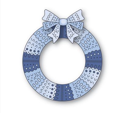 Nordic Wreath And Bow - Die
