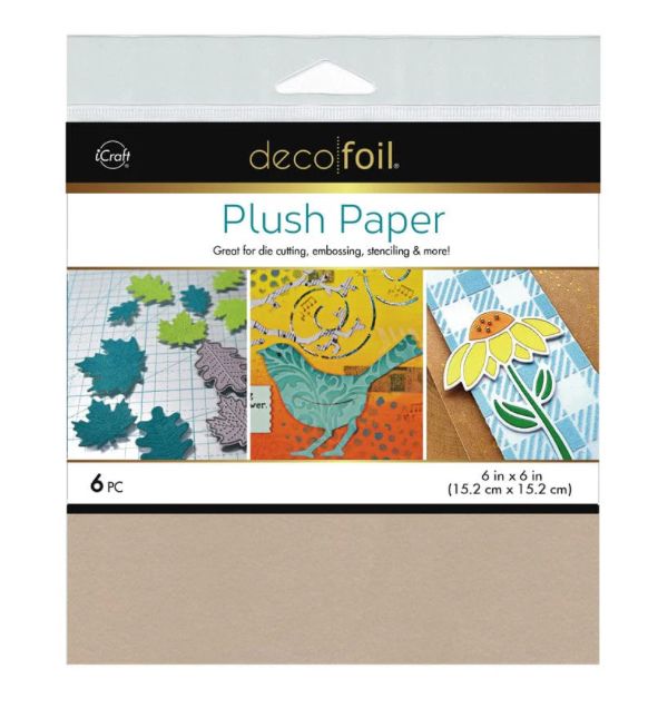 Deco Foil Plush Papers - 6x6 Soft Stone (6sheets)
