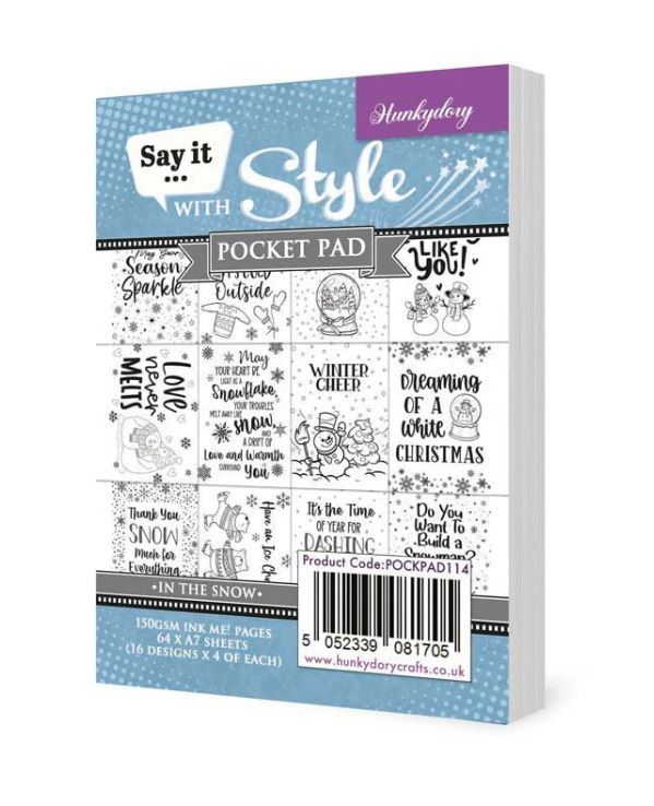 Say It With Style Pocket Pad - In The Snow  (A7 Size)