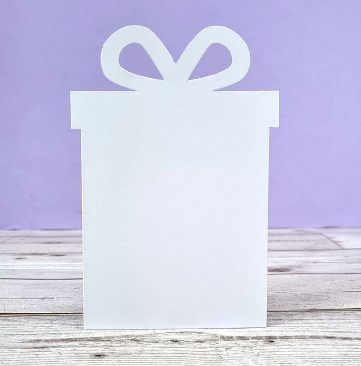 Ink Me Luxury Shaped Cards - Present 300gsm