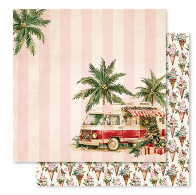Tropical Christmas F - 12x12 Single Sheet