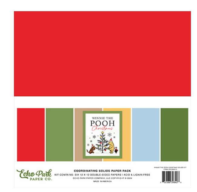 Winnie The Pooh Christmas - 12x12 Solids Kit