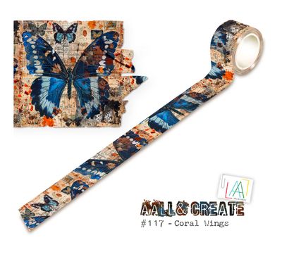 Coral Wings - Washi Tape #117