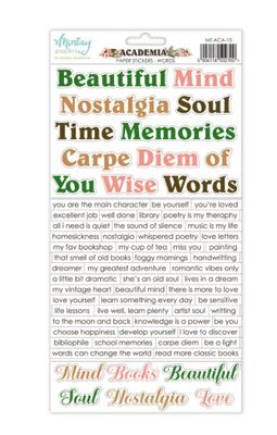 6x12 Sticker Words - Academia