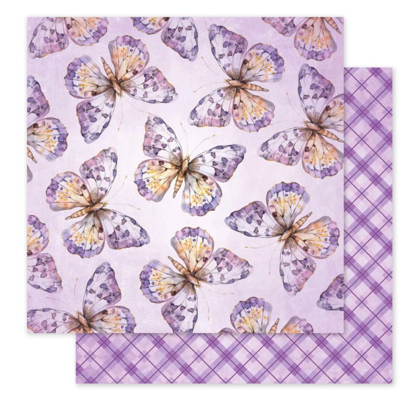 Lavender &amp; Faries F 12x12 Single Sheet