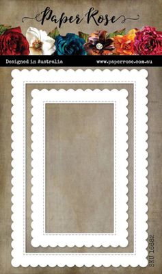 Scalloped Rectangle Fames - Die