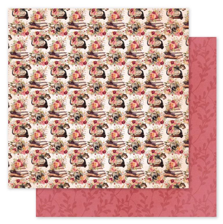 Vintage Rose  F 12x12 Single Sheet