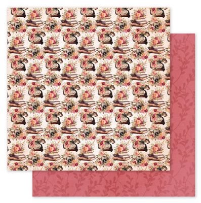 Vintage Rose  F 12x12 Single Sheet