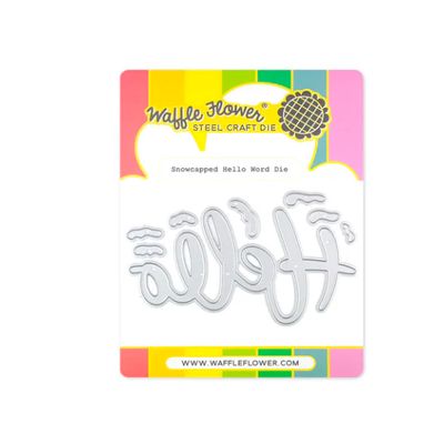 Snowcapped Hello Word Die