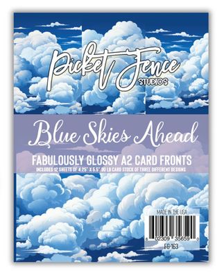 Fabulously Glossy A2 Card Fronts - Blue Skies Ahead 12pk