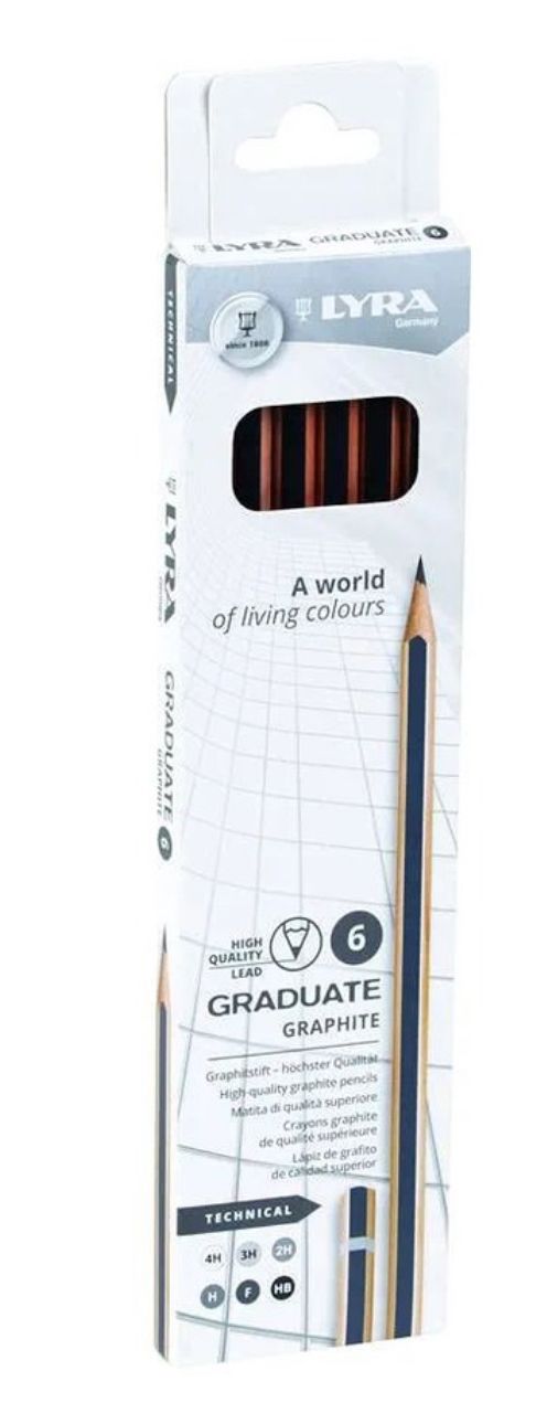 Graduate Technical Graphite Pencil Set (6pcs)