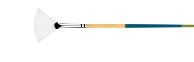 White Synthetic Fan Brush - Series 9850 Snap! (#4)