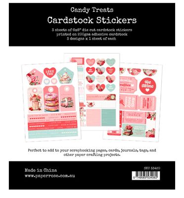 Candy Treats - 6x8 Cardstock Sticker Pack