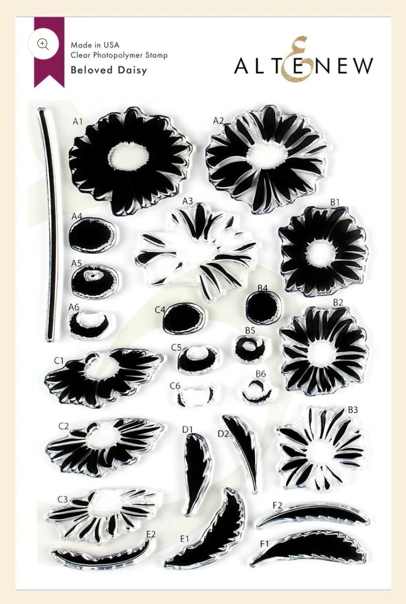 Beloved Daisy - Stamp, Die&amp; Stencil Set - Altenew
