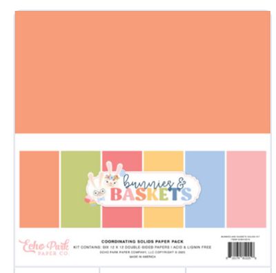 Bunnies And Baskets - 12x12 Solids Kit