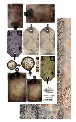 Natural Beauty - 6x12 Extras - Tags