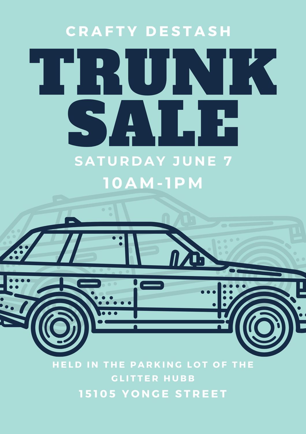 Outdoor Crafty Destash Trunk Sale
