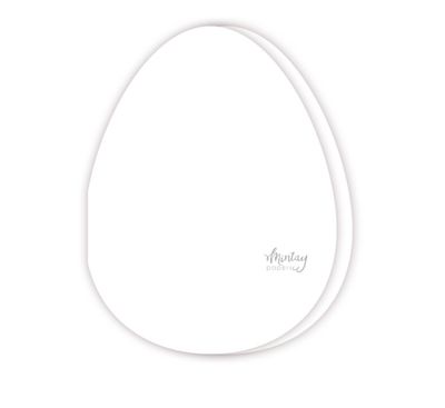 Mintay Basic Easter Egg Card Base - White