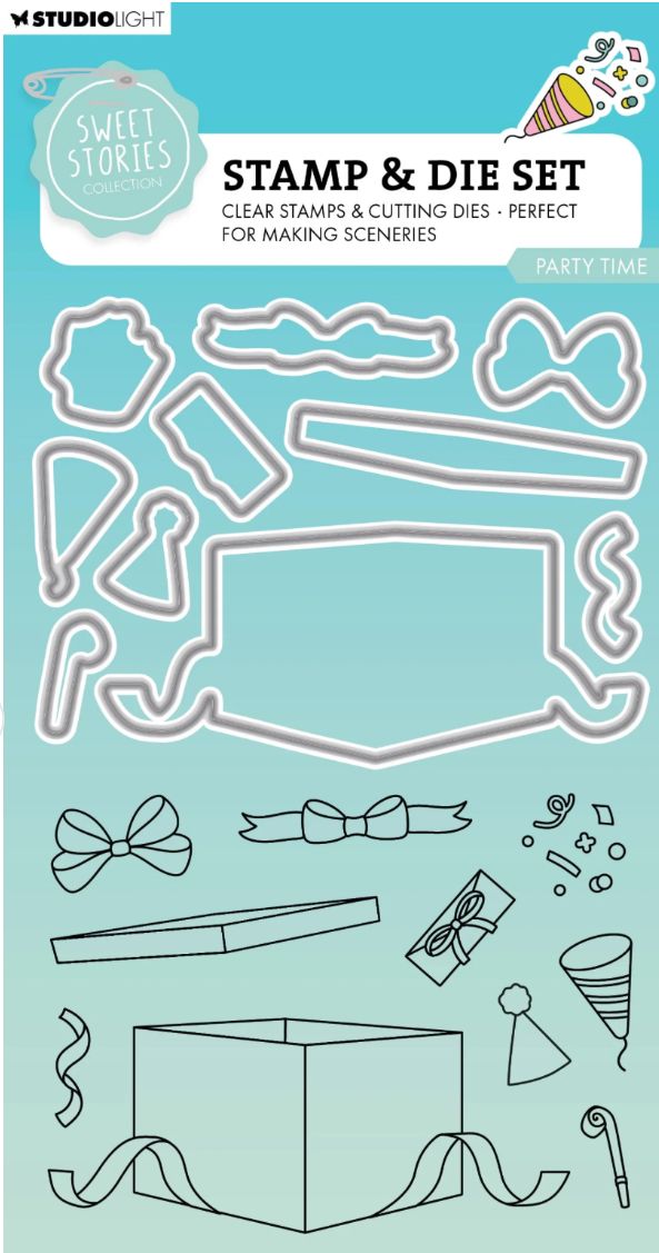 Sweet Stories - Stamp And Die Set - Party Time