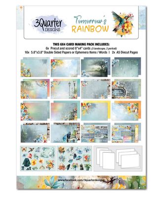 3Quarter Designs Tomorrow&#39;s Rainbow 6x4 Card Pack
