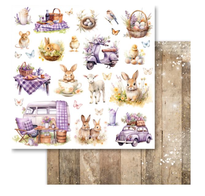 Lavender Love - Filled With Love 12x12 Patterned Paper Single Sheet