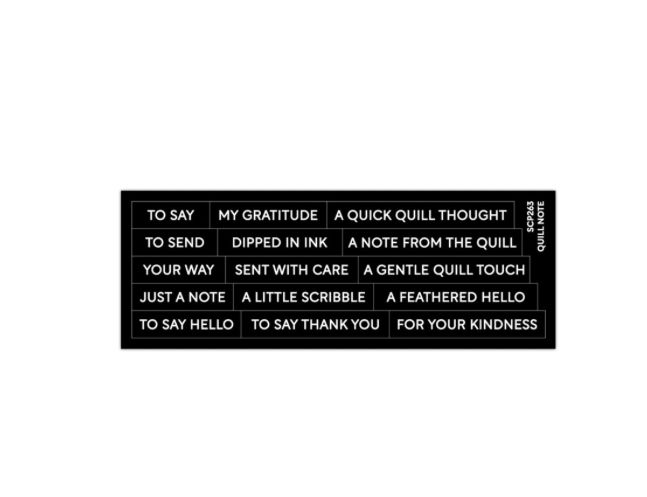 Subsentiments Quill Note - Stitchable Cards Die Cut