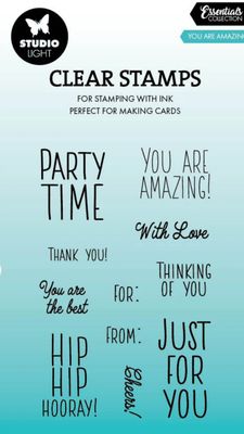 You Are Amazing - Clear Stamp Essentials 11pcs