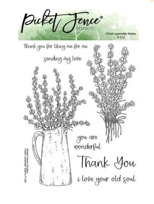 Fresh Lavender Stems Clear Stamp And Die