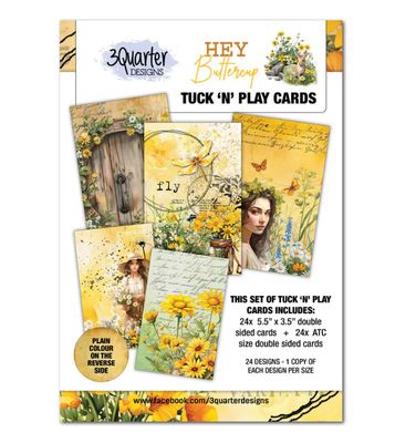 3Quarter Designs Hey Buttercup Tuck N Play Cards