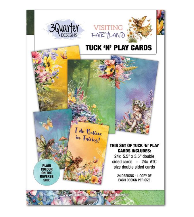 3Quarter Designs - Visiting Fairyland Tuck N Play Cards
