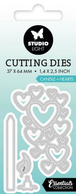 Candle And Hearts - Cutting Dies 4pcs