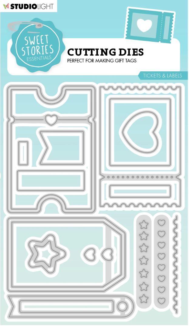 Tickets &amp; Labels - Sweet Stories Cutting Dies 18pcs