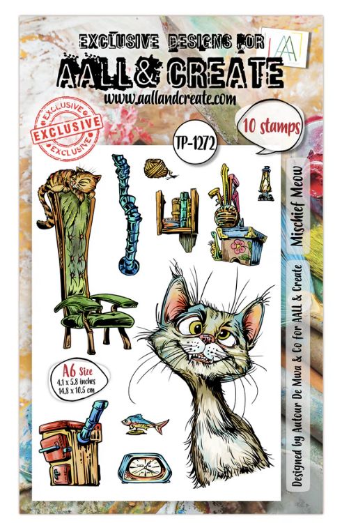 Mischief Meow - A6 Stamp TP-1272