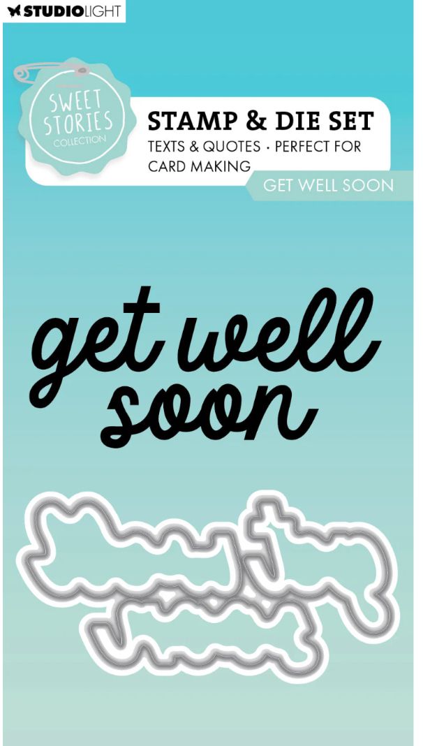 Get Well Soon - Stamp And Cutting Die 2pcs