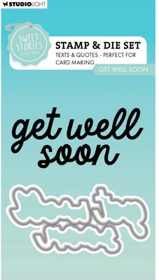 Get Well Soon - Stamp And Cutting Die 2pcs