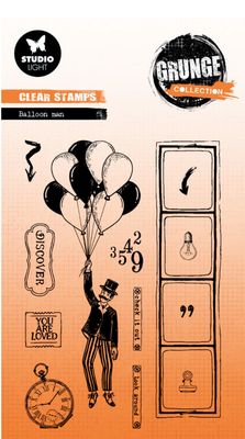 Grunge Collection - Balloon Man Stamp Set 13pcs