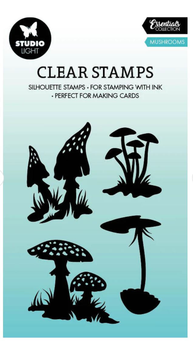 Mushrooms - Clear Stamp Essentials 4pcs