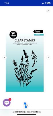 Lavender - Clear Stamp Essentials 2pc
