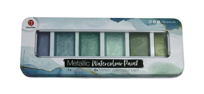 Meadow Mist - Water Colour Paint Set With Brush