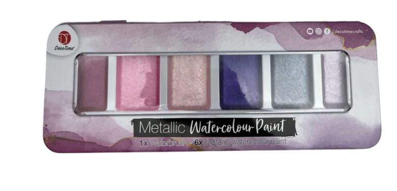 Orchid Bloom - Water Colour Paint Set With Brush