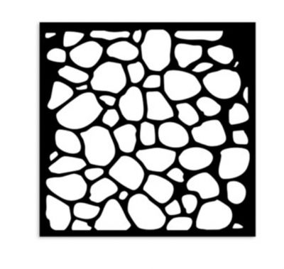 Hidden Grove - Thick Stencil, Stone Pattern