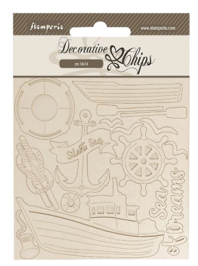 Silent Sea - Decorative Chips, Boat