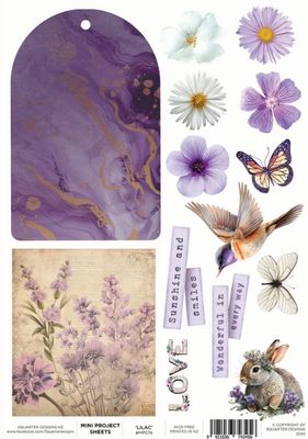 3Quarter Designs - Lilac Euphoria Mini Project Sheet