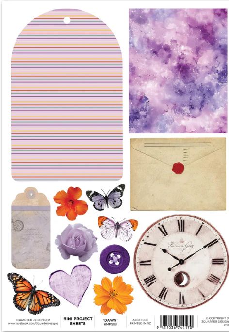 3Quarters Designs - Dawns Glow Mini Project Sheet