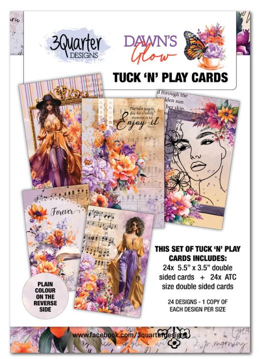 3Quarters Designs - Dawns Glow Tuck N Play Cards