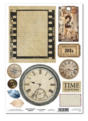 3Quarters Designs - Eclectic Clocks Mini Project Sheet