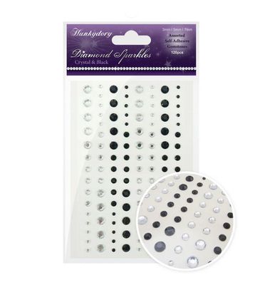 Diamond Sparkle Gemstones - Crystal &amp; Black