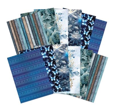 Adorable Scoreable Designer Cardstock - Cool Winter Singles Sheet Assorted