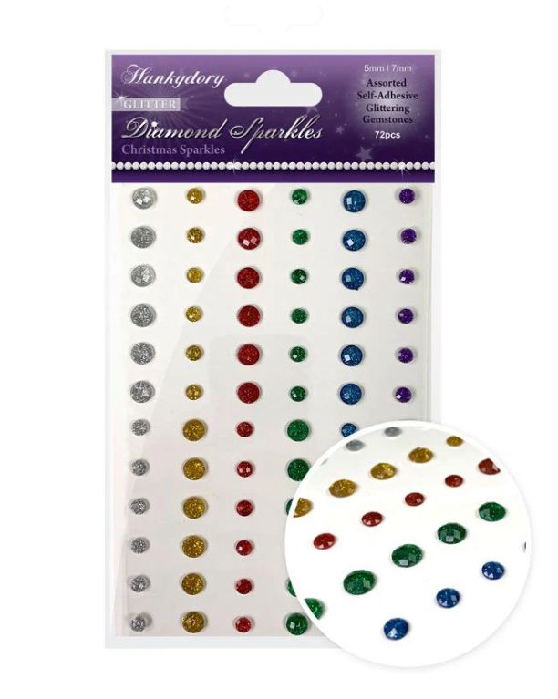 Diamond Sparkle Glittet Gemstones - Christmas Sparkle